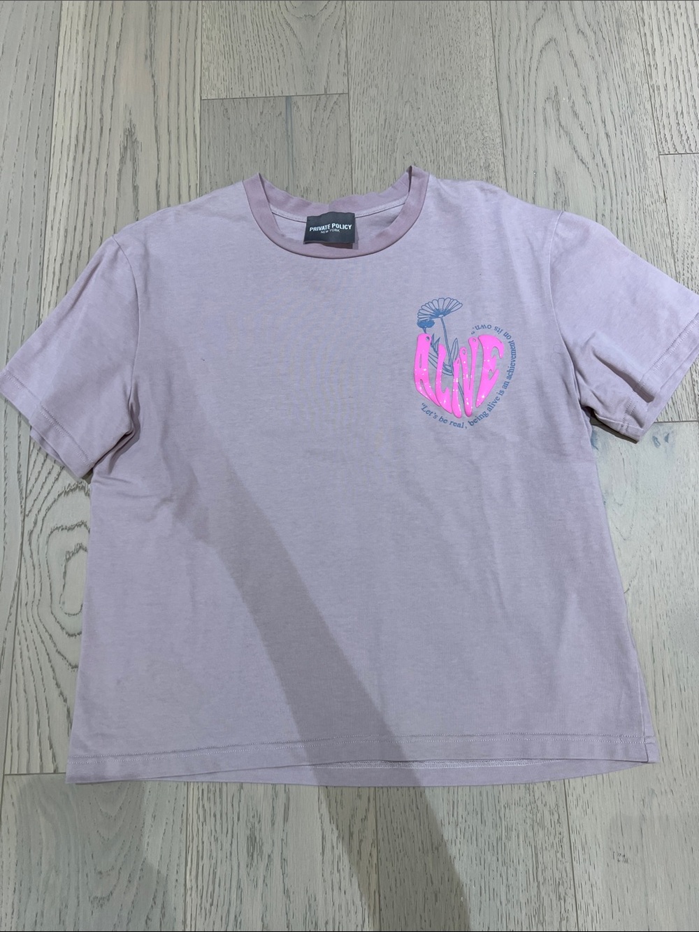 Pink Graphic Short Sleeve Tee by
